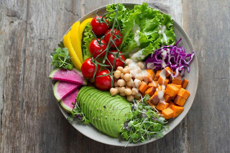 High fiber vegetables on a protein diet menu