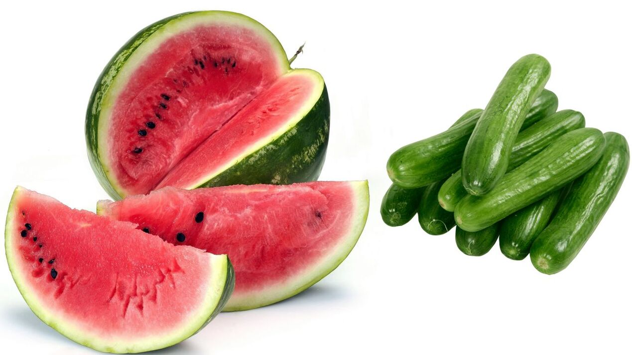 Watermelon and Cucumber Diet