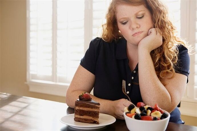 Avoid sweets to lose weight